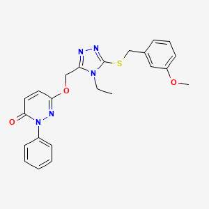 6-({4-ethyl-5-[(3-methoxybenzyl)sulfanyl]-4H-1,2,4-triazol-3-yl}methoxy)-2-phenyl-3(2H)-pyridazinone
