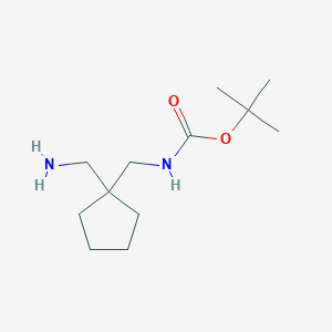 tert-butyl N-{[1-(aminomethyl)cyclopentyl]methyl}carbamate