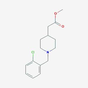 molecular formula C15H20ClNO2 B2606857 Methyl 2-(1-(2-chlorobenzyl)piperidin-4-yl)acetate CAS No. 946742-67-2