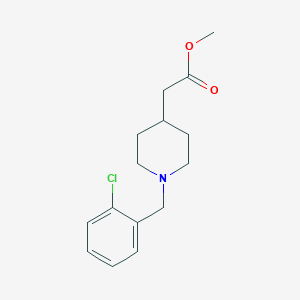 molecular formula C15H20ClNO2 B2606857 Methyl [1-(2-chlorobenzyl)piperidin-4-yl]acetate CAS No. 946742-67-2
