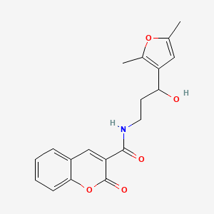 N-(3-(2,5-dimethylfuran-3-yl)-3-hydroxypropyl)-2-oxo-2H-chromene-3-carboxamide