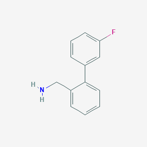 molecular formula C13H12FN B2606917 (3'-Fluoro[1,1'-biphenyl]-2-yl)methanamine CAS No. 946726-90-5