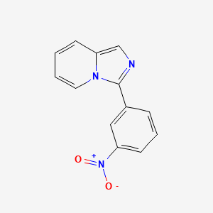 molecular formula C13H9N3O2 B2606929 3-(3-Nitrophenyl)imidazo[1,5-a]pyridine CAS No. 304685-51-6