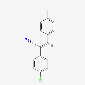 molecular formula C16H12ClN B2606934 (2Z)-2-(4-chlorophenyl)-3-(4-methylphenyl)acrylonitrile CAS No. 73151-42-5