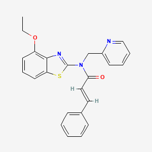 N-(4-ethoxybenzo[d]thiazol-2-yl)-N-(pyridin-2-ylmethyl)cinnamamide