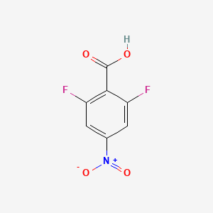 molecular formula C7H3F2NO4 B2606955 2,6-Difluoro-4-nitrobenzoic acid CAS No. 196194-57-7