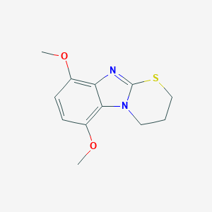 molecular formula C12H14N2O2S B260697 6,9-dimethoxy-3,4-dihydro-2H-[1,3]thiazino[3,2-a]benzimidazole 