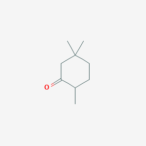 molecular formula C9H16O B2607035 2,5,5-trimethylcyclohexan-1-one CAS No. 33543-18-9
