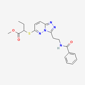 Methyl 2-((3-(2-benzamidoethyl)-[1,2,4]triazolo[4,3-b]pyridazin-6-yl)thio)butanoate