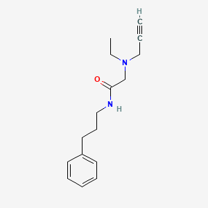 2-[ethyl(prop-2-yn-1-yl)amino]-N-(3-phenylpropyl)acetamide