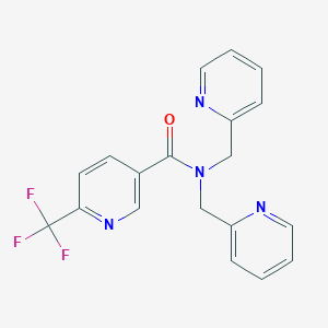 N,N-bis[(pyridin-2-yl)methyl]-6-(trifluoromethyl)pyridine-3-carboxamide