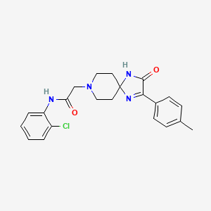 N-(2-chlorophenyl)-2-(3-oxo-2-(p-tolyl)-1,4,8-triazaspiro[4.5]dec-1-en-8-yl)acetamide