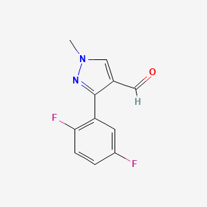 3-(2,5-Difluorophenyl)-1-methyl-1H-pyrazole-4-carbaldehyde