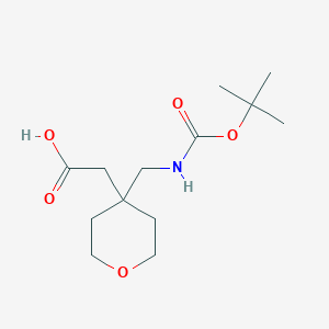 2-[4-({[(Tert-butoxy)carbonyl]amino}methyl)oxan-4-yl]acetic acid