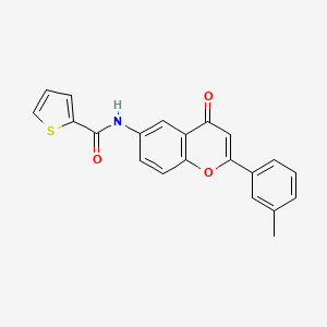 N-[2-(3-methylphenyl)-4-oxo-4H-chromen-6-yl]thiophene-2-carboxamide
