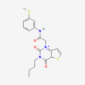 2-{3-butyl-2,4-dioxo-1H,2H,3H,4H-thieno[3,2-d]pyrimidin-1-yl}-N-[3-(methylsulfanyl)phenyl]acetamide
