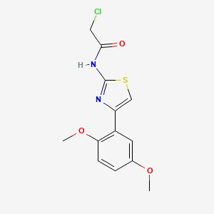 2-chloro-N-[4-(2,5-dimethoxyphenyl)-1,3-thiazol-2-yl]acetamide