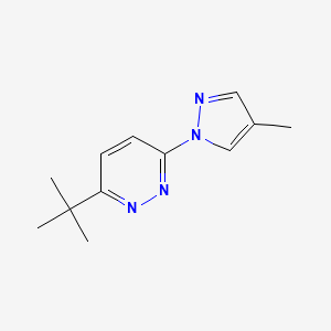 3-Tert-butyl-6-(4-methylpyrazol-1-yl)pyridazine
