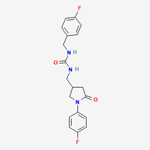 1-(4-Fluorobenzyl)-3-((1-(4-fluorophenyl)-5-oxopyrrolidin-3-yl)methyl)urea