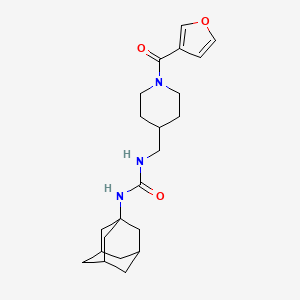 1-((1R,3s)-adamantan-1-yl)-3-((1-(furan-3-carbonyl)piperidin-4-yl)methyl)urea
