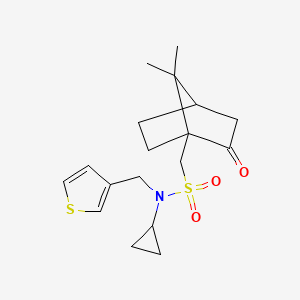 N-cyclopropyl-1-(7,7-dimethyl-2-oxobicyclo[2.2.1]heptan-1-yl)-N-(thiophen-3-ylmethyl)methanesulfonamide