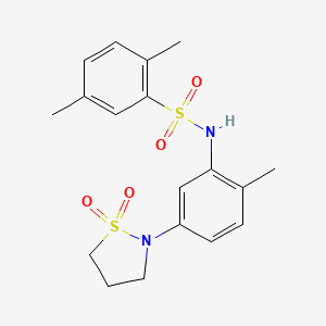 N-(5-(1,1-dioxidoisothiazolidin-2-yl)-2-methylphenyl)-2,5-dimethylbenzenesulfonamide