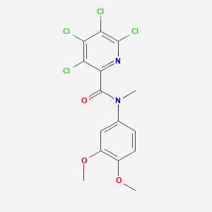 3,4,5,6-tetrachloro-N-(3,4-dimethoxyphenyl)-N-methylpyridine-2-carboxamide