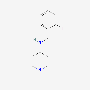 N-[(2-fluorophenyl)methyl]-1-methylpiperidin-4-amine
