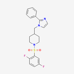 1-((2,5-difluorophenyl)sulfonyl)-4-((2-phenyl-1H-imidazol-1-yl)methyl)piperidine