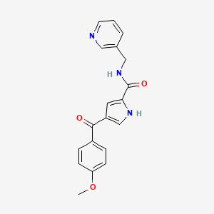 4-(4-methoxybenzoyl)-N-(3-pyridinylmethyl)-1H-pyrrole-2-carboxamide