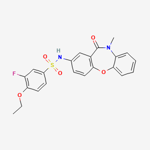4-ethoxy-3-fluoro-N-(10-methyl-11-oxo-10,11-dihydrodibenzo[b,f][1,4]oxazepin-2-yl)benzenesulfonamide
