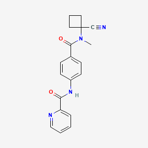 N-{4-[(1-cyanocyclobutyl)(methyl)carbamoyl]phenyl}pyridine-2-carboxamide