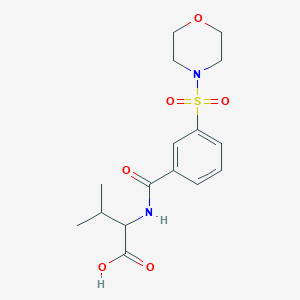 3-Methyl-2-{[3-(morpholine-4-sulfonyl)phenyl]formamido}butanoic acid