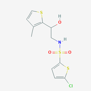 5-chloro-N-(2-hydroxy-2-(3-methylthiophen-2-yl)ethyl)thiophene-2-sulfonamide