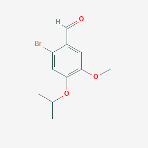 molecular formula C11H13BrO3 B2607173 2-Bromo-4-isopropoxy-5-methoxybenzaldehyde CAS No. 56517-33-0