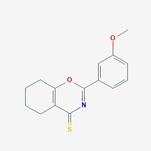 2-(3-methoxyphenyl)-5,6,7,8-tetrahydro-4H-1,3-benzoxazine-4-thione