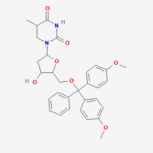 1-[5-[[Bis(4-methoxyphenyl)-phenylmethoxy]methyl]-4-hydroxyoxolan-2-yl]-5-methyl-1,3-diazinane-2,4-dione
