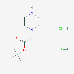 molecular formula C10H22Cl2N2O2 B2607223 Tert-butyl 2-(piperazin-1-yl)acetate dihydrochloride CAS No. 827614-56-2