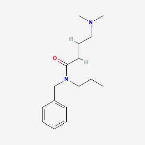 B2607239 (E)-N-benzyl-4-(dimethylamino)-N-propylbut-2-enamide CAS No. 1334034-13-7