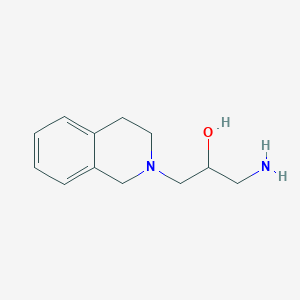 molecular formula C12H18N2O B2607242 1-amino-3-(3,4-dihydroisoquinolin-2(1H)-yl)propan-2-ol CAS No. 954279-15-3