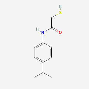 molecular formula C11H15NOS B2607244 N-[4-(propan-2-yl)phenyl]-2-sulfanylacetamide CAS No. 496037-69-5