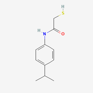 B2607244 N-(4-propan-2-ylphenyl)-2-sulfanylacetamide CAS No. 496037-69-5