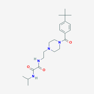 molecular formula C22H34N4O3 B260725 N-{2-[4-(4-tert-butylbenzoyl)-1-piperazinyl]ethyl}-N'-isopropylethanediamide 