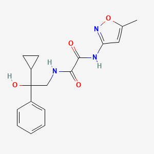 molecular formula C17H19N3O4 B2607264 N1-(2-环丙基-2-羟基-2-苯乙基)-N2-(5-甲基异噁唑-3-基)草酰胺 CAS No. 1421529-60-3