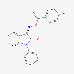 [(Z)-(2-oxo-1-phenylindol-3-ylidene)amino] 4-methylbenzoate