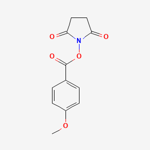 molecular formula C12H11NO5 B2607334 2,5-Dioxopyrrolidin-1-yl 4-methoxybenzoate CAS No. 30364-57-9