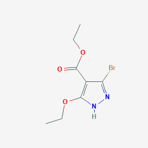 molecular formula C8H11BrN2O3 B2607339 ethyl 5-bromo-3-ethoxy-1H-pyrazole-4-carboxylate CAS No. 1207431-91-1