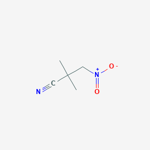 molecular formula C5H8N2O2 B2607378 alpha-(Nitromethyl)isobutyronitrile CAS No. 114583-17-4