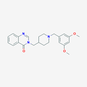 molecular formula C23H27N3O3 B2607433 3-({1-[(3,5-Dimethoxyphenyl)methyl]piperidin-4-yl}methyl)-3,4-dihydroquinazolin-4-one CAS No. 2380184-20-1