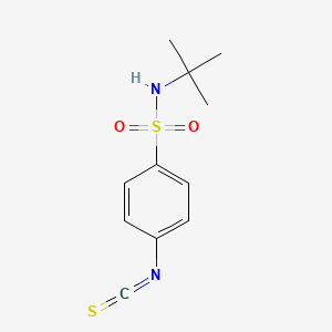molecular formula C11H14N2O2S2 B2607489 N-(tert-butyl)-4-isothiocyanatobenzenesulfonamide CAS No. 886631-84-1